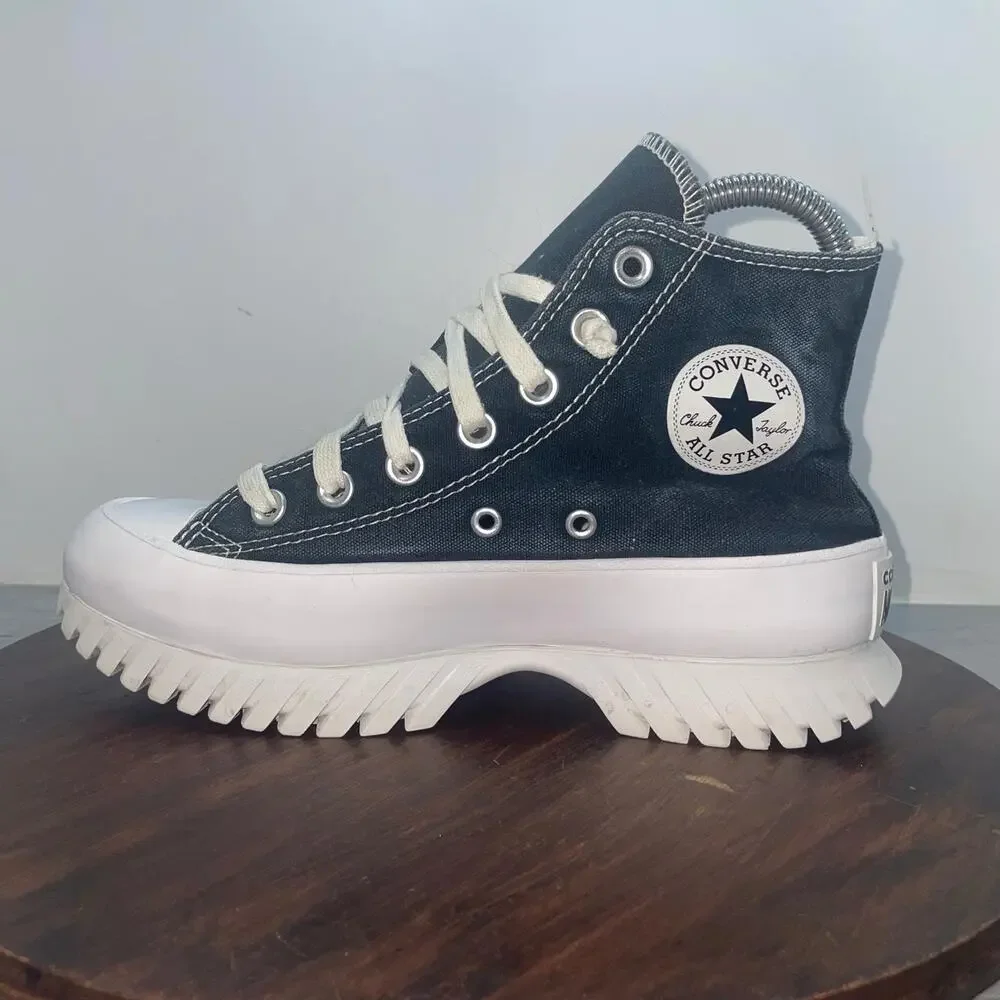Converse Chuck Taylor All Star Lugged 2.0 Hi Womens Size 6 Shoes Black Sneaker